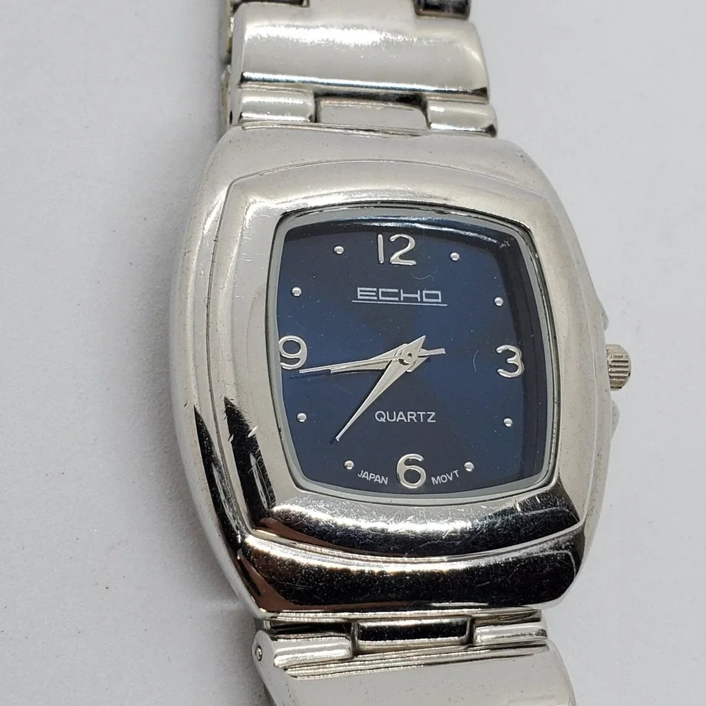 Men's Watch 38MM Black Dial Gray Case Gray Bracelet 7.5